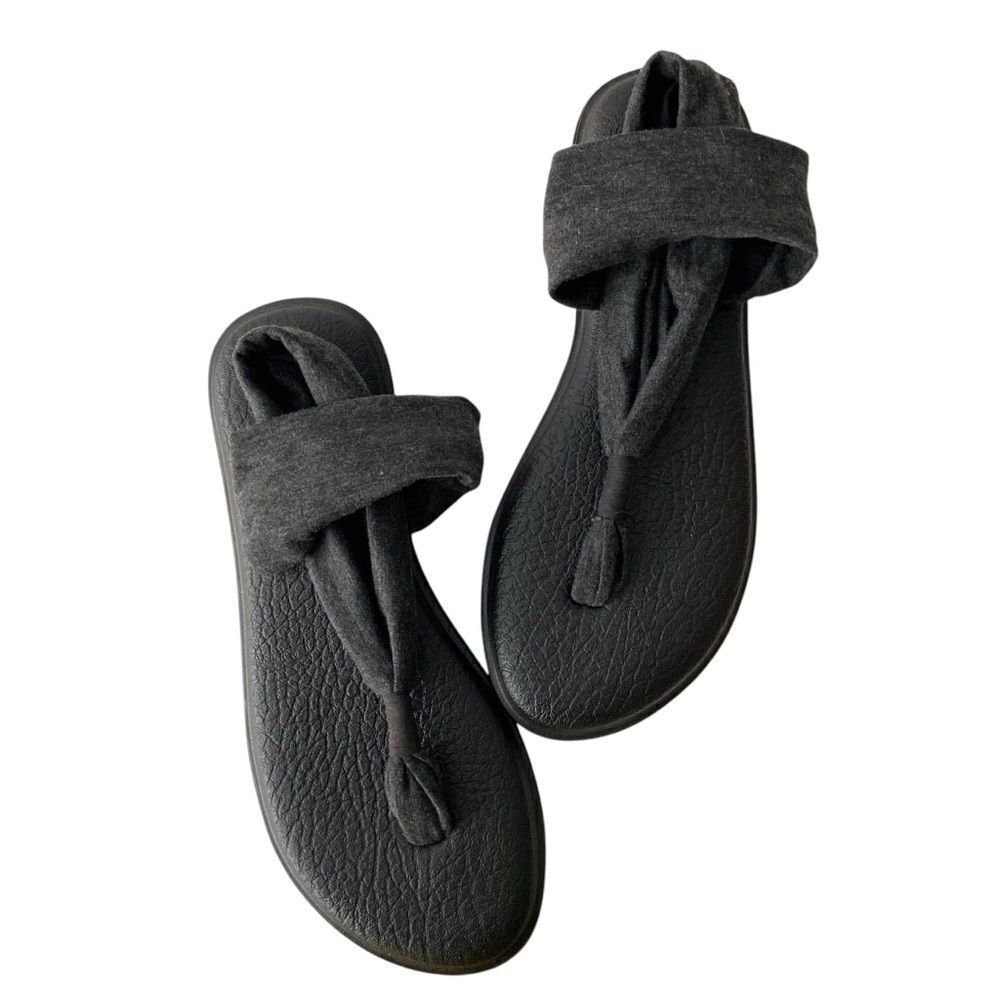 Sanuk Yoga Sandals in Black Size US 9